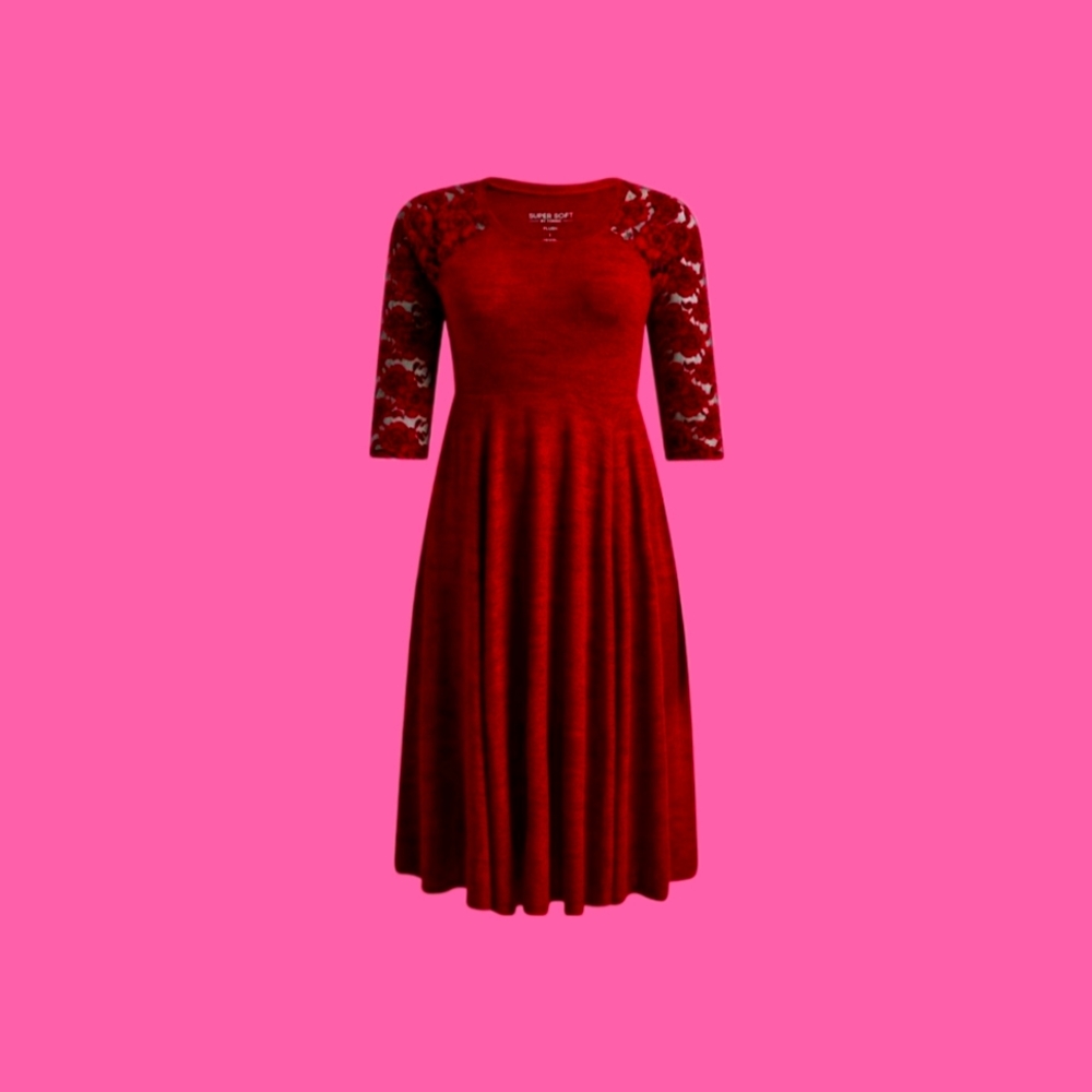 TORRID Gorgeous midi super soft skater dress